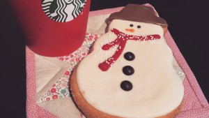 Peppermint mocha and snowman cookies? Don't mind if I do